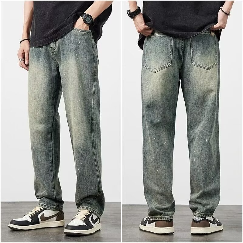 Relaxed Fit Denim Jeans with Faded Finish