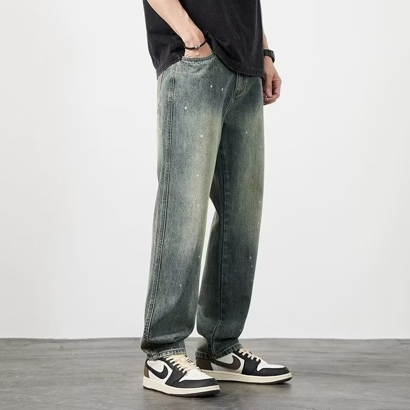 Relaxed Fit Denim Jeans with Faded Finish