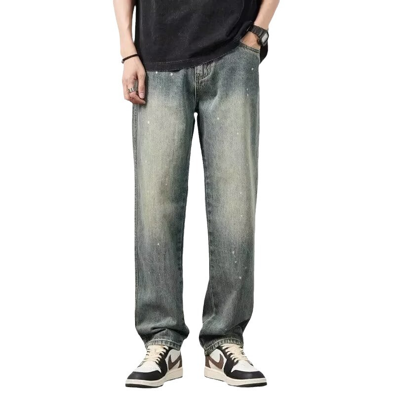 Relaxed Fit Denim Jeans with Faded Finish