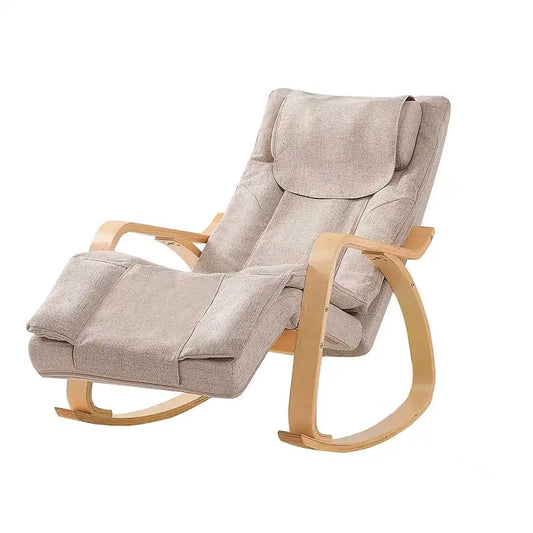 Rocking Chair with Cushioned Seat and Wooden Frame