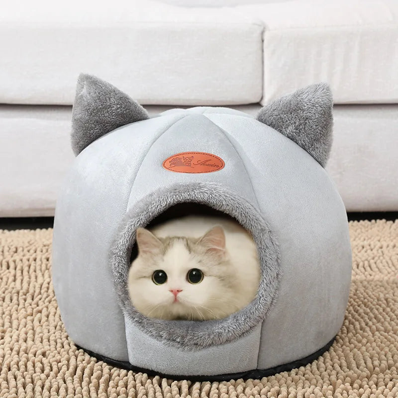 Cat-Ear Shaped Cozy Pet House