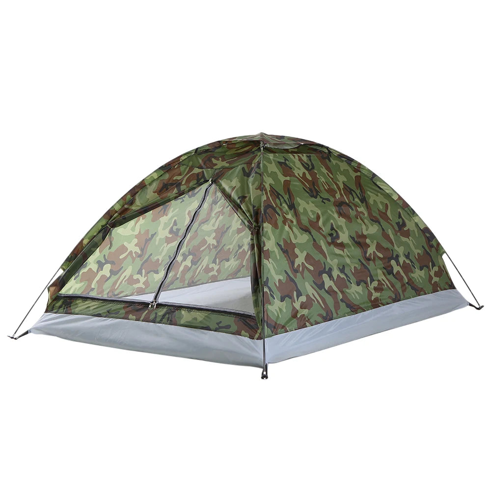 2-Person Camping Tent with Camouflage Design