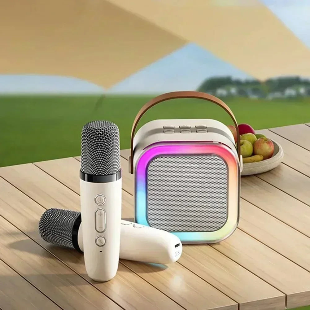 Wireless Bluetooth Speaker with Microphone(s) and LED Lights