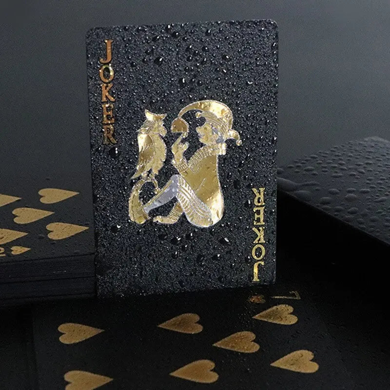 Playing Cards with Elegant Design and Gold Accents