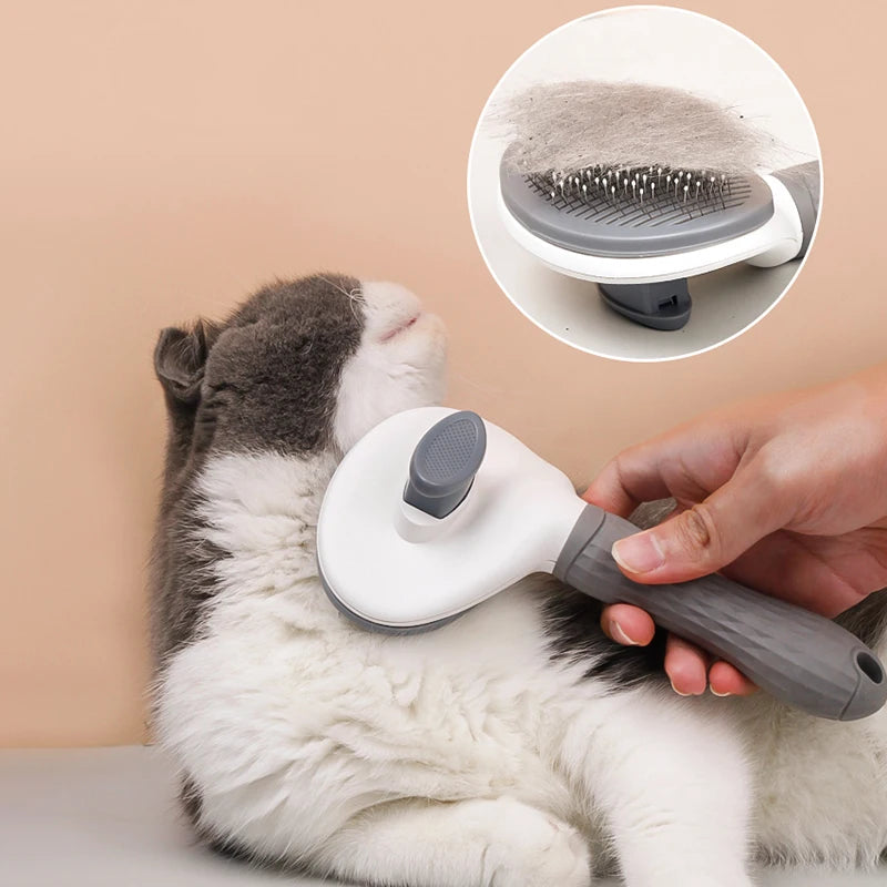 Pet Grooming Brush with Stainless Steel Needles