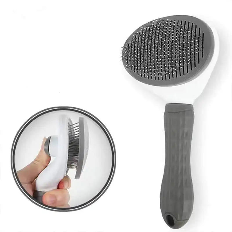 Pet Grooming Brush with Stainless Steel Needles