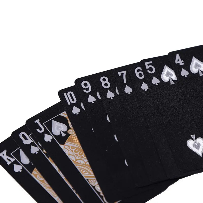 Playing Cards with Elegant Design and Gold Accents