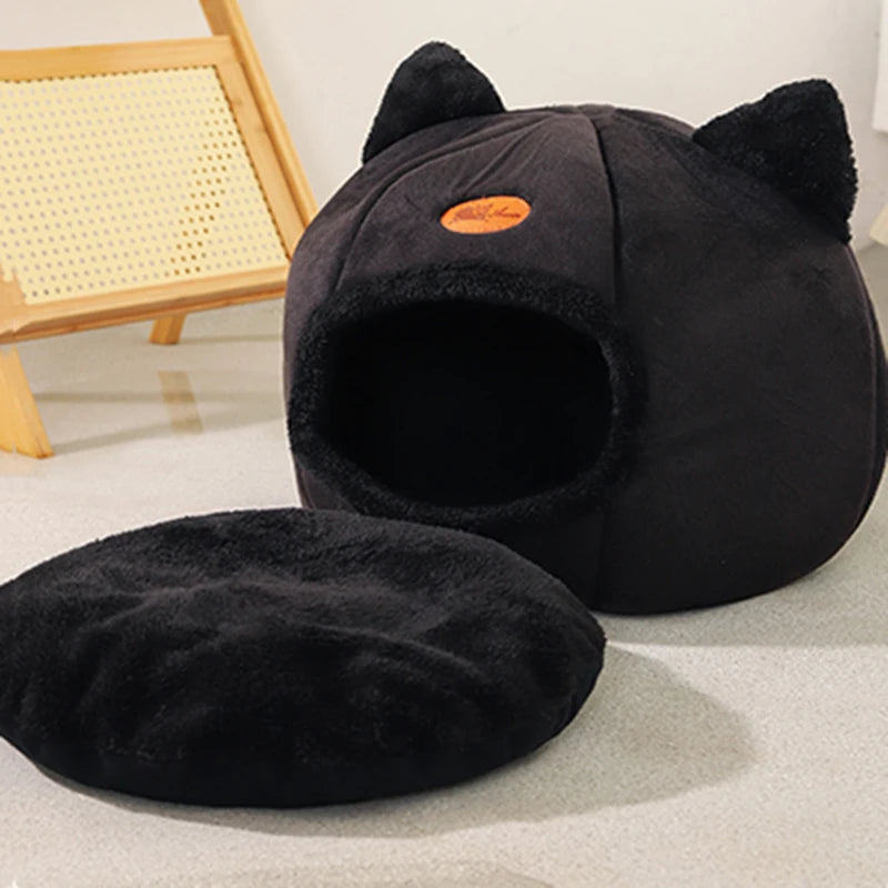 Cat-Ear Shaped Cozy Pet House