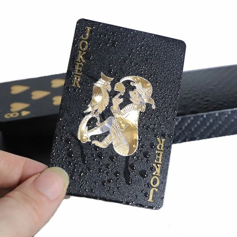 Playing Cards with Elegant Design and Gold Accents