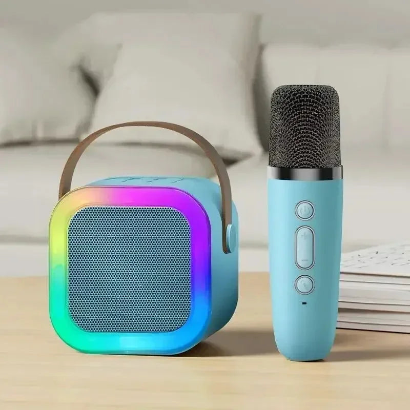 Wireless Bluetooth Speaker with Microphone(s) and LED Lights