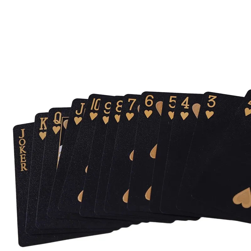 Playing Cards with Elegant Design and Gold Accents