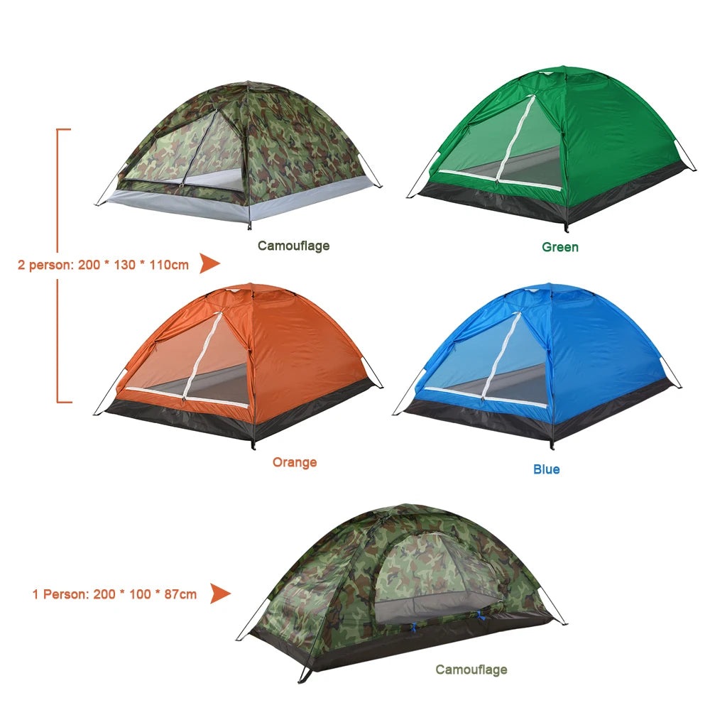 2-Person Camping Tent with Camouflage Design