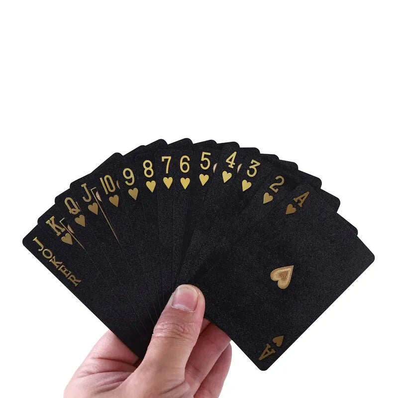 Playing Cards with Elegant Design and Gold Accents